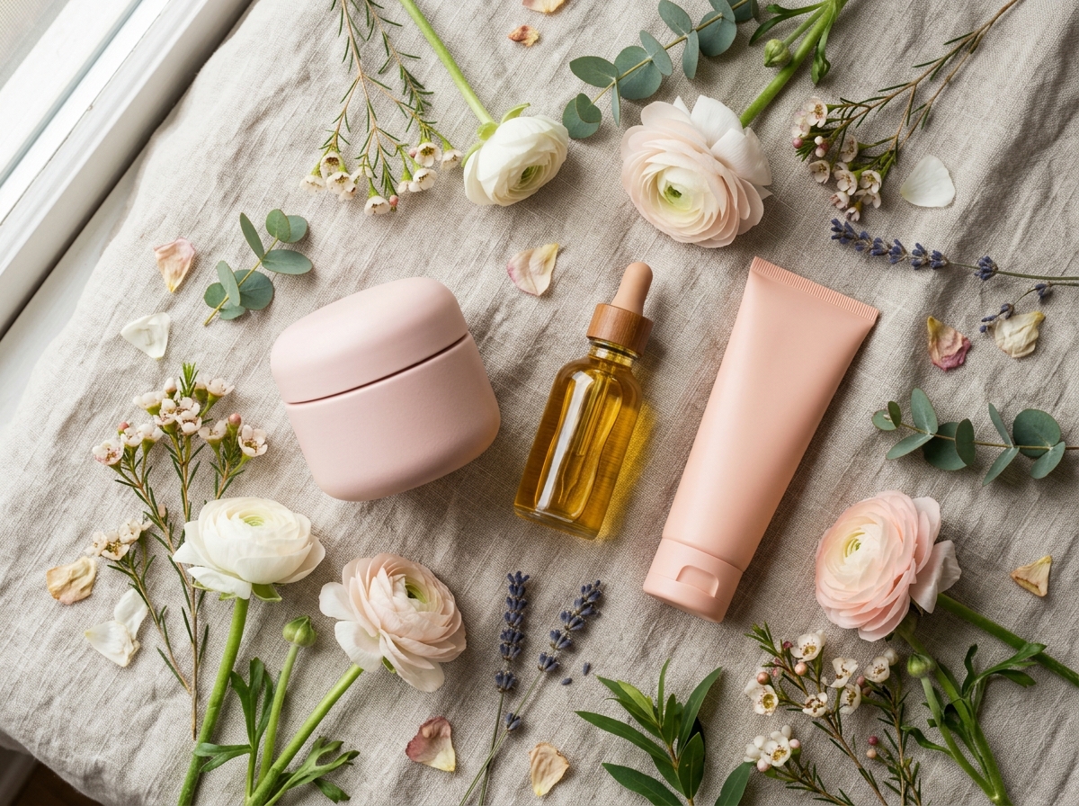 Aurelle botanical collection ritual flatlay
